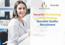 Novartis Microbiology / Biotechnology Specialist Quality Recruitment Novartis Microbiology
