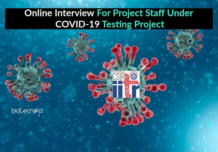 Project Staff Under COVID-19
