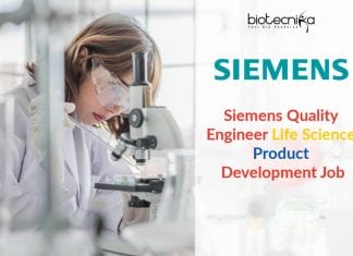 Siemens Quality Engineer Life Science Product Development Job Siemens Quality Engineer