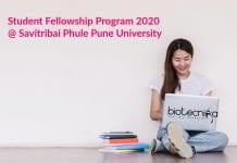 Student Fellowship Program 2020 @ Savitribai Phule Pune University Student Fellowship Program 2020