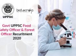 UPPSC Food Safety Officer