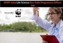 WWF India Life Science Eco Trails Programme Officer Job – Apply Online WWF India Life Science