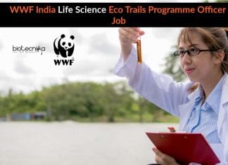 WWF India Life Science Eco Trails Programme Officer Job – Apply Online WWF India Life Science