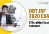 DBT JRF 2020 – BET Exam Applications Re-Open