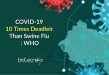 COVID-19 Ten Times Deadlier Than Swine Flu : WHO Covid-19 is deadlier than swine flu
