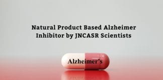 Alzheimer inhibitor by JNCASR Scientists