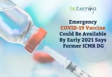 Emergency COVID-19 Vaccine Could Be Available By Jan-Feb 2021 Says Former ICMR DG Emergency COVID-19 vaccine
