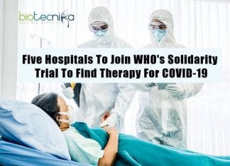 Five Hospitals To Join WHO’s Solidarity Trial To Find Therapy For COVID-19 Five hospitals to join WHO's Solidarity