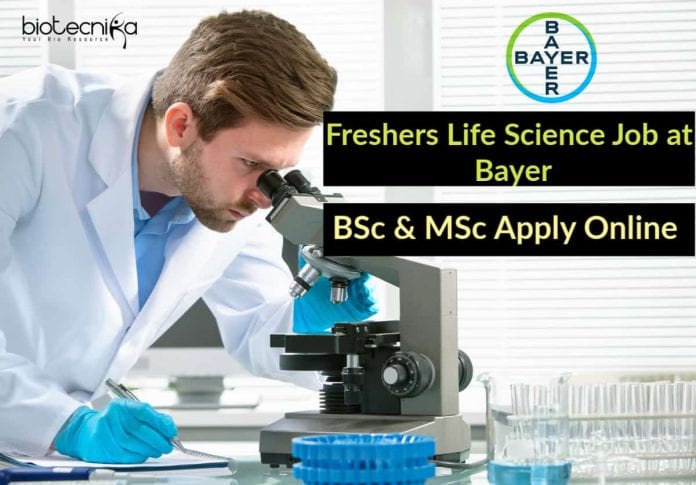 Freshers Bayer Life Science