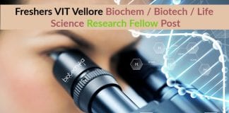 Freshers VIT Vellore Biochem