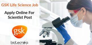 GSK Life Science Job