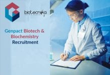 Genpact Biotech & Biochemistry Recruitment – Applications Invited Genpact Biotech & Biochemistry
