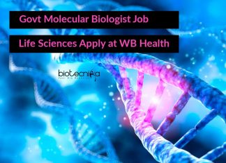 Govt Molecular Biologist Job