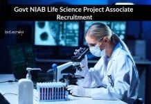 Govt NIAB Life Science Project Associate Recruitment – Apply Online Govt NIAB Project Associate