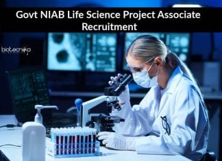 Govt NIAB Project Associate