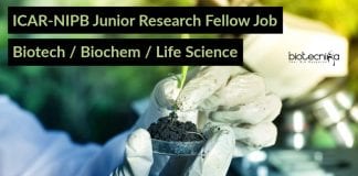 ICAR-NIPB Junior Research Fellow
