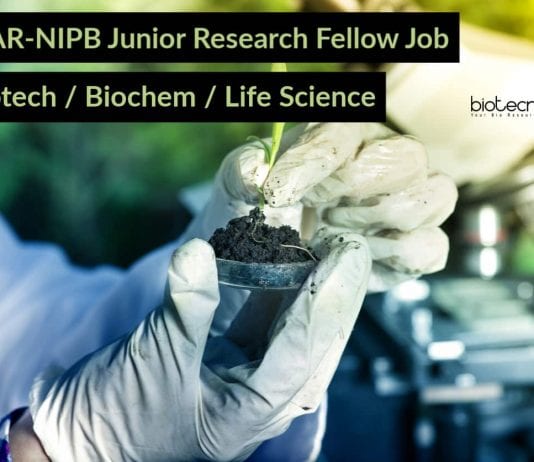 ICAR-NIPB Junior Research Fellow