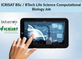ICRISAT BSc / BTech Life Science Computational Biology Job ICRISAT BSc Life Science