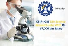 CSIR-IGIB Life Science Research Jobs With Rs. 67,000 pm Salary IGIB Research Jobs Latest
