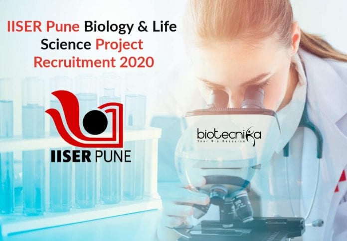 IISER Pune Biology Job