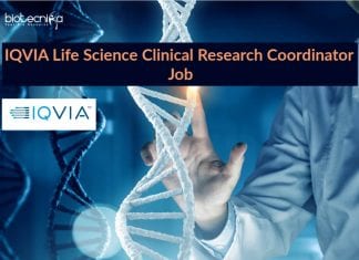 IQVIA Life Science Clinical Research Coordinator Job Vacancy IQVIA Life