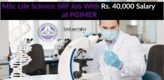 MSc Life Science SRF