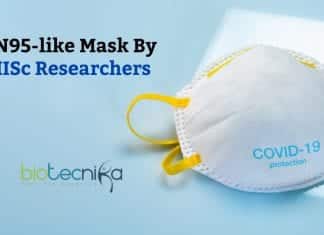 N95-like Mask Designed by IISc Researchers N95 like mask by IISc researchers