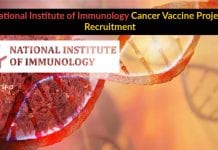 National Institute of Immunology Cancer Vaccine Project Recruitment NII Cancer Project Jobs