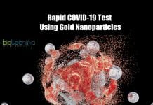 Nanoparticle technique for COVID-19 test