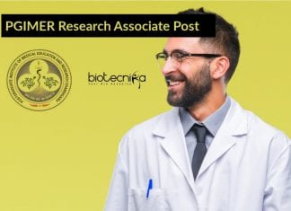 PGIMER Research Associate Post