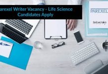 Parexel Writer Vacancy