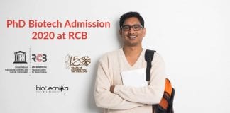 PhD Biotech Admission 2020