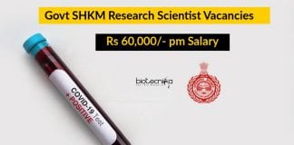 SHKM Govt Research Scientist