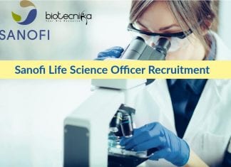 Sanofi Life Science Officer Recruitment – Apply Online Sanofi Life Science Officer