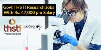 THSTI Research Vacancies