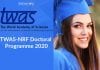 TWAS-NRF Doctoral Programme 2020 – Apply Online TWAS-NRF Doctoral Programme 2020