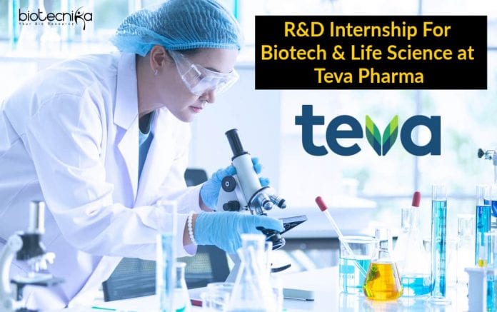 Teva Pharma R&D Internship