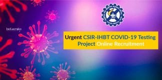 Urgent CSIR-IHBT COVID-19 Testing