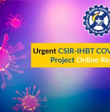Urgent CSIR-IHBT COVID-19 Testing