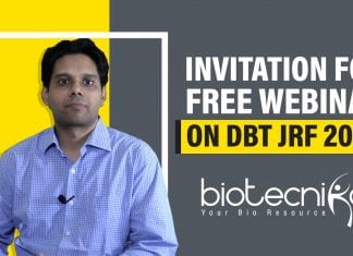 FREE Webinar : DBT JRF 2020 EXAM – Preparation Strategy For Sure Shot Success