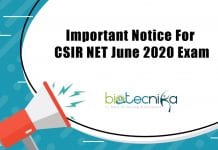 CSIR NET 2020