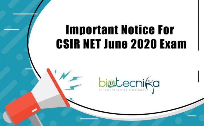 CSIR NET 2020