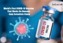 Italy Scientists Claim World’s First COVID-19 Vaccine That Works On Humans first covid-19 vaccine that works on humans