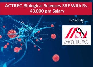 ACTREC Biological Sciences SRF