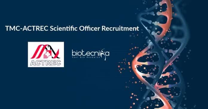 ACTREC Scientific Officer Recruitment