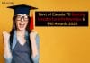 Govt of Canada 70 Banting Postdoctoral Fellowships & 140 Awards 2020 Banting Canada Fellowships 2020