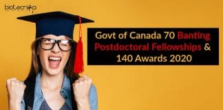 Banting Canada Fellowships 2020