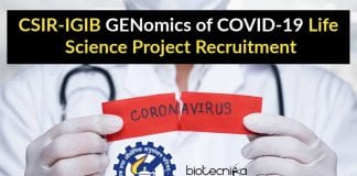 CSIR-IGIB Life Science Recruitment