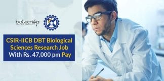 CSIR-IICB Research Job