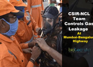 CSIR-NCL Team Controls Gas Leakage CSIR-NCL controlled leaked gas